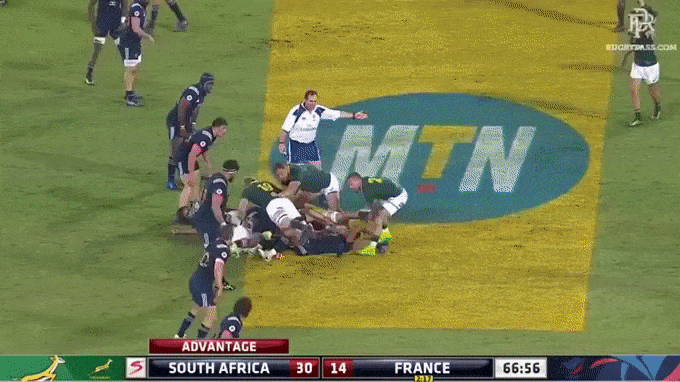 Serfontein Support Play 1 (v France - Test 1)