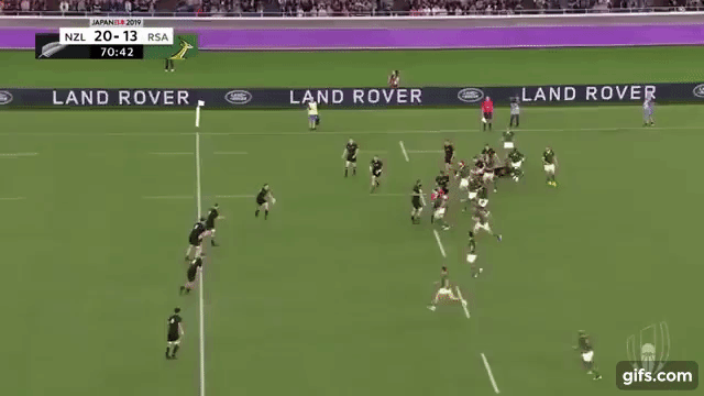 NZ Shallow Kick 4 (v SA RWC 2019)